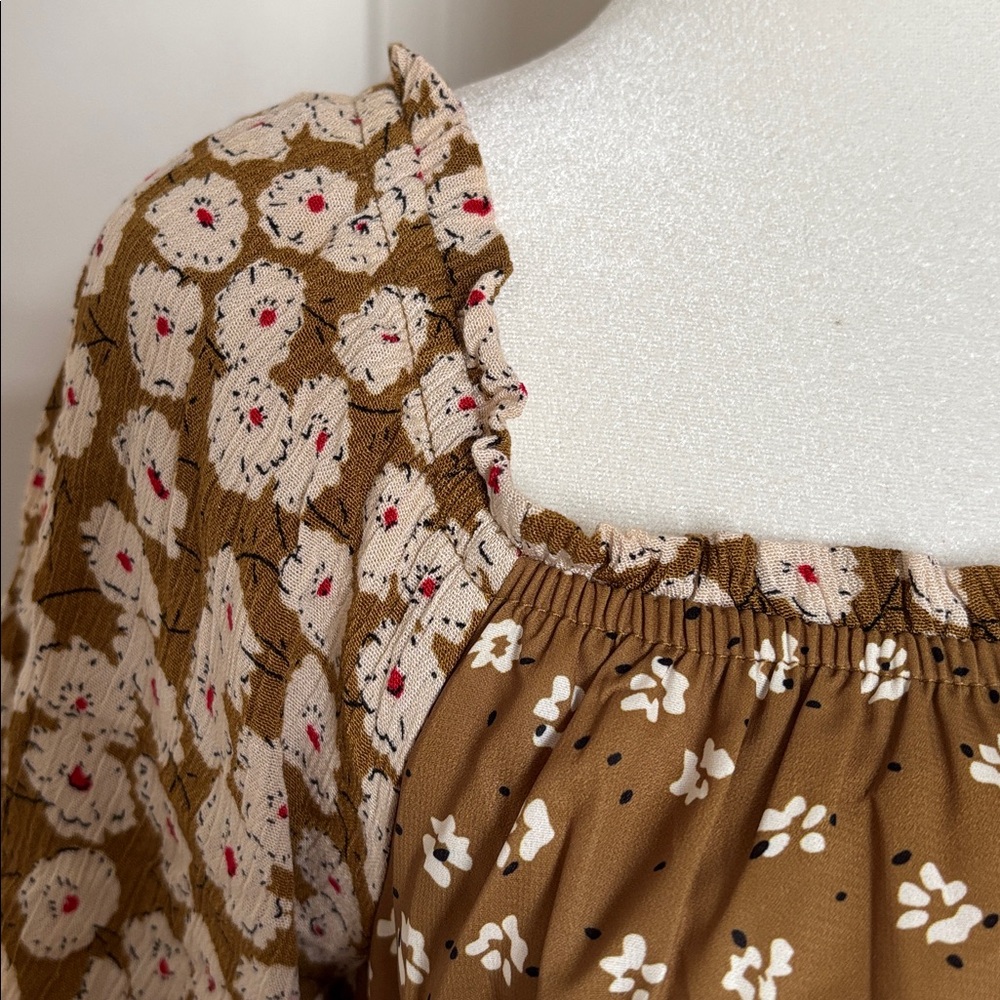 Roolee Goldenrod dress Floral mustard Dress size XS - Picture 5 of 12